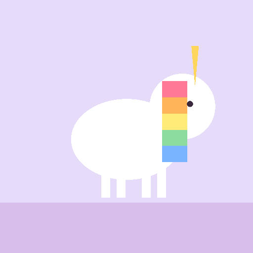 Example child's drawing of a unicorn