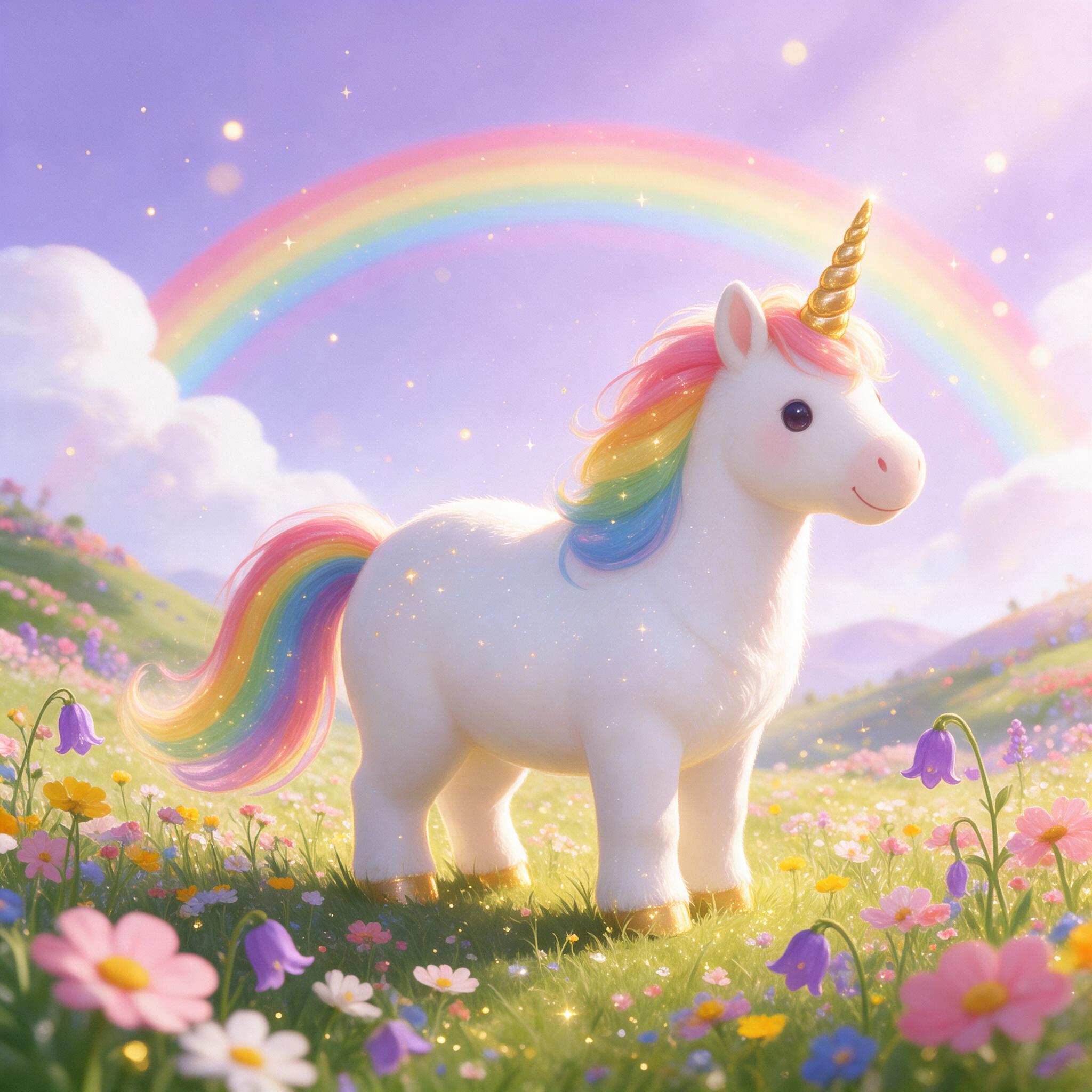 Example AI-generated unicorn picture